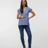 Regular Fit V-Neck Top