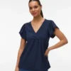 Regular Fit V-Neck Top