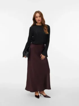 Snemily High Waist Long Skirt