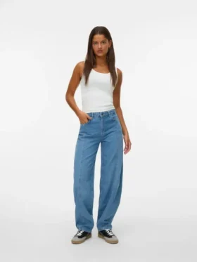 Snrancy High Waist Barrel Fit Jeans