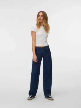 Snrancy Low Rise Wide Leg Fit Jeans