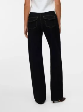 Snrancy Mid Rise Wide Leg Fit Jeans