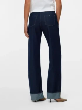 Snrancy Mid Rise Wide Leg Fit Jeans