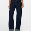 Snrancy Mid Rise Wide Leg Fit Jeans