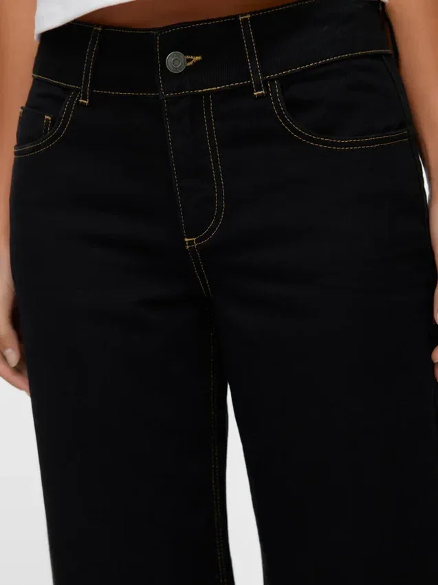 Snrancy Mid Rise Wide Leg Fit Jeans Snrancy Mid Rise Wide Leg Fit Jeans