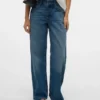 Snrancy Mid Waist Wide Leg Fit Jeans