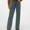 Snrancy Mid Waist Wide Leg Fit Jeans