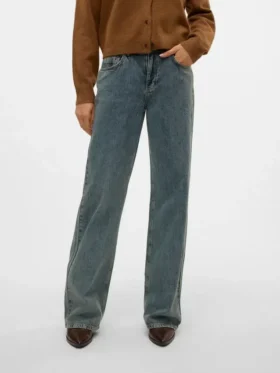 Snrancy Mid Waist Wide Leg Fit Jeans Snrancy Mid Waist Wide Leg Fit Jeans
