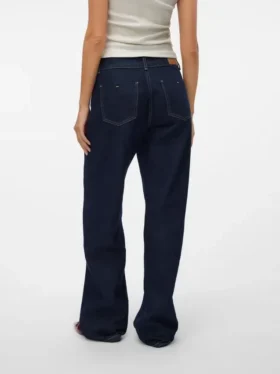 Snrancy Mid Waist Wide Leg Fit Jeans