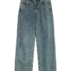 Snrancy Mid Waist Wide Leg Fit Jeans