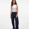 Snrancy Mid Waist Wide Leg Fit Jeans