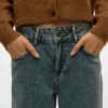 Snrancy Mid Waist Wide Leg Fit Jeans