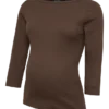 Tight Fit Boat Neck Top