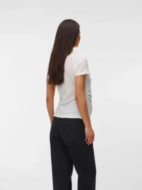 Tight Fit Round Neck Top