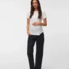 Tight Fit Round Neck Top