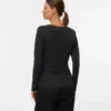 Tight Fit V-Neck Top