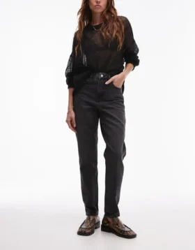 Topshop High Waist Mom Fit Jeans