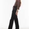 Topshop High Waist Straight Fit Jeans
