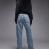 Topshop High Waist Straight Fit Jeans