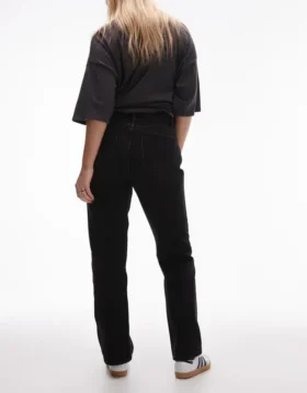 Topshop High Waist Straight Fit Jeans