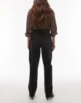 Topshop High Waist Straight Fit Jeans