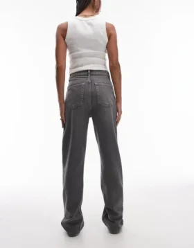 Topshop High Waist Straight Fit Jeans
