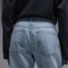 Topshop High Waist Straight Fit Jeans
