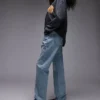 Topshop High Waist Straight Fit Jeans