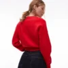 Topshop Knitted Compact Fitted Waist Cardi
