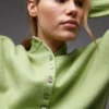 Topshop Knitted Compact Fitted Waist Cardi