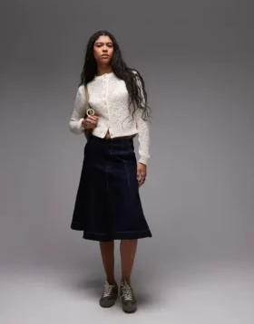 Topshop Knitted Stichy Cardi
