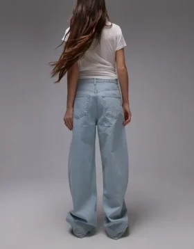 Topshop Low Waist Baggy Fit Jeans