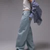 Topshop Low Waist Baggy Fit Jeans