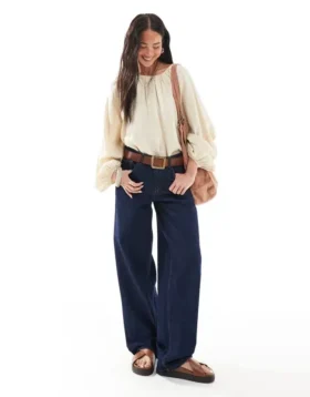 Topshop Low Waist Relaxed Fit Jeans
