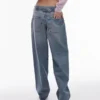 Topshop Low Waist Relaxed Fit Jeans