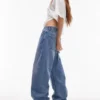 Topshop Low Waist Relaxed Fit Jeans