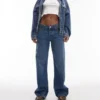 Topshop Low Waist Wide Leg Fit Jeans