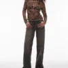 Topshop Low Waist Wide Leg Fit Jeans