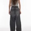 Topshop Low Waist Wide Leg Fit Jeans