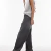 Topshop Low Waist Wide Leg Fit Jeans