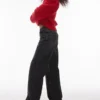 Topshop Low Waist Wide Leg Fit Jeans