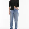 Topshop Mid Rise Straight Fit Jeans