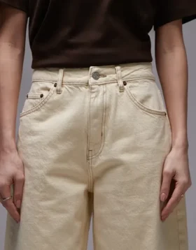 Topshop Mid Waist Barrel Fit Jeans