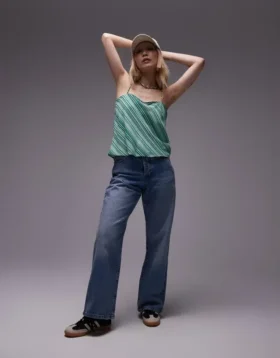 Topshop Mid Waist Loose Fit Jeans