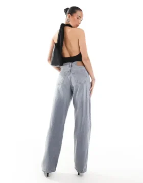 Topshop Mid Waist Loose Fit Jeans