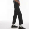 Topshop Mid Waist Straight Fit Jeans