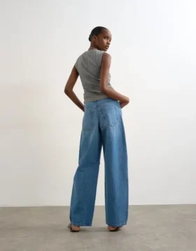 Tsalma High Rise Barrel Fit Jeans
