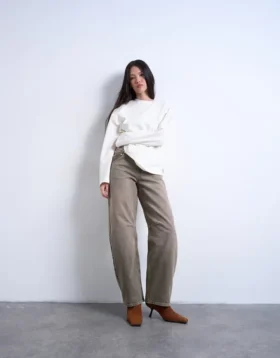 Tsbarrel High Waist Barrel Fit Jeans