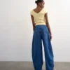 Tsbelle Mid Rise Barrel Fit Jeans