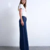 Tsclara Mid Rise Wide Leg Fit Jeans